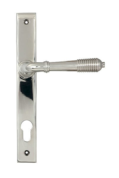 From The Anvil Door Furniture Polished Marine SS (316) / Multi Point Lock Set / 92mm c/c From The Anvil - Polished Marine SS (316) Reeded Slimline Lever Espag. Lock Set