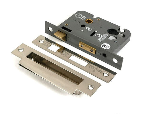 From The Anvil Locks & Latches Polished Nickel / DIN Euro Sash Lock / 3" / 76mm From The Anvil - Polished Nickel 3" Euro Profile Sash Lock