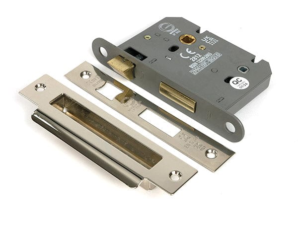 From The Anvil Locks & Latches Polished Nickel / Bathroom Lock / 3" / 76mm From The Anvil - Polished Nickel 3" Heavy Duty Bathroom Mortice Lock