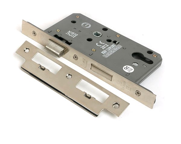 From The Anvil Locks & Latches Polished Nickel / DIN Euro Sash Lock / 2.5" / 65mm From The Anvil - Polished Nickel Euro Din Sash Lock - 60mm Backset/72mm Centre