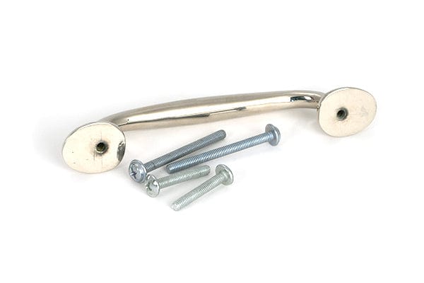 From The Anvil Cabinet Hardware Polished Nickel / Cabinet Pull Handles / Small From The Anvil - Polished Nickel Moore Pull Handle - Small