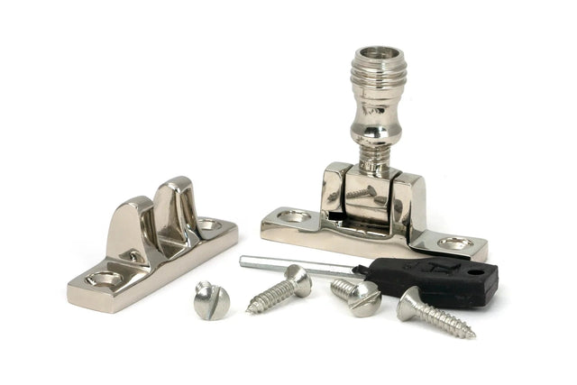 From The Anvil Window Furniture Polished Nickel / Sash Window Brighton Fasteners / Yes From The Anvil - Polished Nickel Prestbury Brighton Fastener - Narrow (Square)