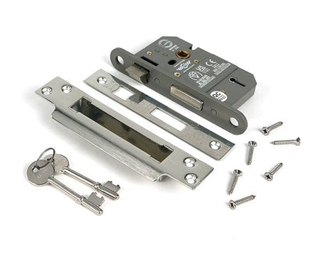 From The Anvil Locks & Latches Polished Stainless Steel / 5 Lever Sashlocks / 2.5" / 65mm From The Anvil - Polished SS 2.5" 5 Lever BS Sash Lock