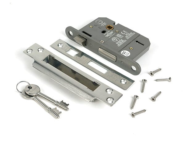 From The Anvil Locks & Latches Polished Stainless Steel / 5 Lever Sashlocks / 3" / 76mm From The Anvil - Polished SS 3" 5 Lever BS Sash Lock KA