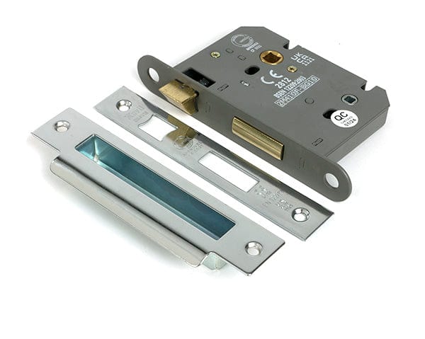 From The Anvil Locks & Latches Polished Stainless Steel / Bathroom Lock / 3" / 76mm From The Anvil - Polished SS 3" Heavy Duty Bathroom Mortice Lock