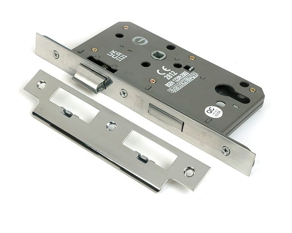 From The Anvil Locks & Latches Polished Stainless Steel / DIN Euro Sash Lock / 2.5" / 65mm From The Anvil - Polished SS Euro Din Sash Lock - 60mm Backset/72mm Centre