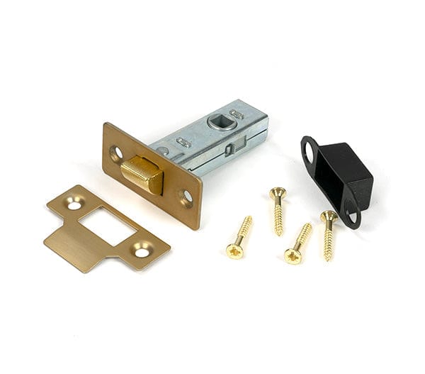 From The Anvil Locks & Latches Satin Brass / Tubular Mortice Latch / 2.5" From The Anvil - Satin Brass 2 Tubular Mortice Latch