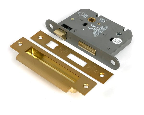 From The Anvil Locks & Latches Satin Brass / Bathroom Lock / 3" / 76mm From The Anvil - Satin Brass 3" Heavy Duty Bathroom Mortice Lock