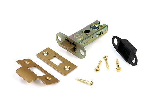 From The Anvil Locks & Latches Satin Brass / Tubular Mortice Latch / 3" From The Anvil - Satin Brass 3" Heavy Duty Latch