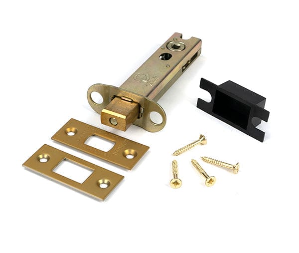From The Anvil Locks & Latches Satin Brass / Tubular Dead Bolts / 4" / 102mm From The Anvil - Satin Brass 4" Heavy Duty Tubular Deadbolt