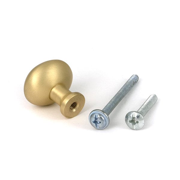 From The Anvil Cabinet Hardware Satin Brass / Cabinet Knobs / 25mm Dia. From The Anvil - Satin Brass Moore Cabinet Knob - 25mm