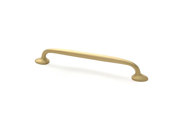 From The Anvil Cabinet Hardware Satin Brass / Cabinet Pull Handles / Medium From The Anvil - Satin Brass Moore Pull Handle - Medium