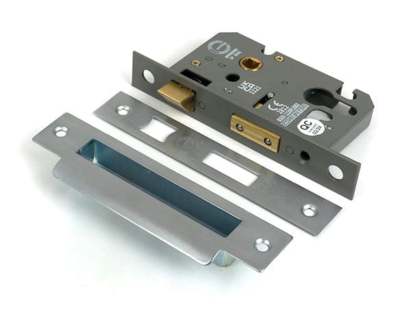From The Anvil Locks & Latches Satin Chrome / DIN Euro Sash Lock / 2.5" / 65mm From The Anvil - Satin Chrome 2.5" Euro Profile Sash Lock