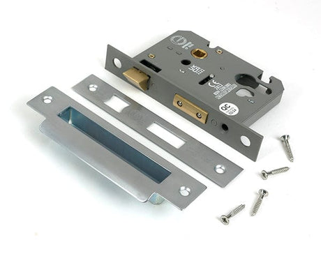 From The Anvil Locks & Latches Satin Chrome / DIN Euro Sash Lock / 3" / 76mm From The Anvil - Satin Chrome 3" Euro Profile Sash Lock