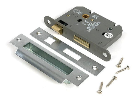 From The Anvil Locks & Latches Satin Chrome / Bathroom Lock / 3" / 76mm From The Anvil - Satin Chrome 3" Heavy Duty Bathroom Mortice Lock