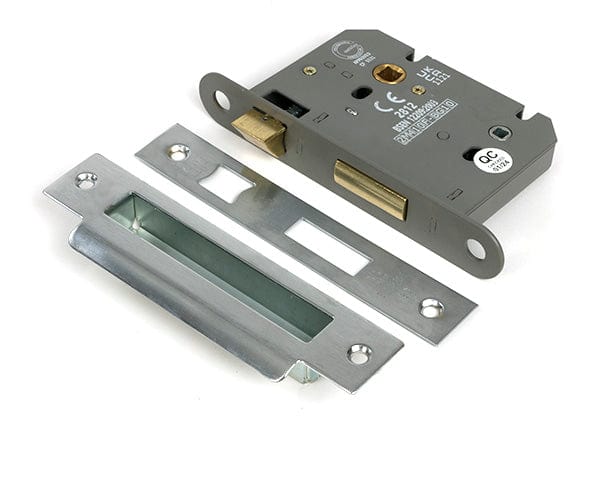 From The Anvil Locks & Latches Satin Chrome / Bathroom Lock / 3" / 76mm From The Anvil - Satin Chrome 3" Heavy Duty Bathroom Mortice Lock