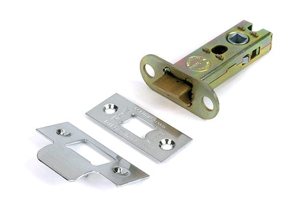 From The Anvil Locks & Latches Satin Chrome / Tubular Mortice Latch / 3" From The Anvil - Satin Chrome 3" Heavy Duty Latch