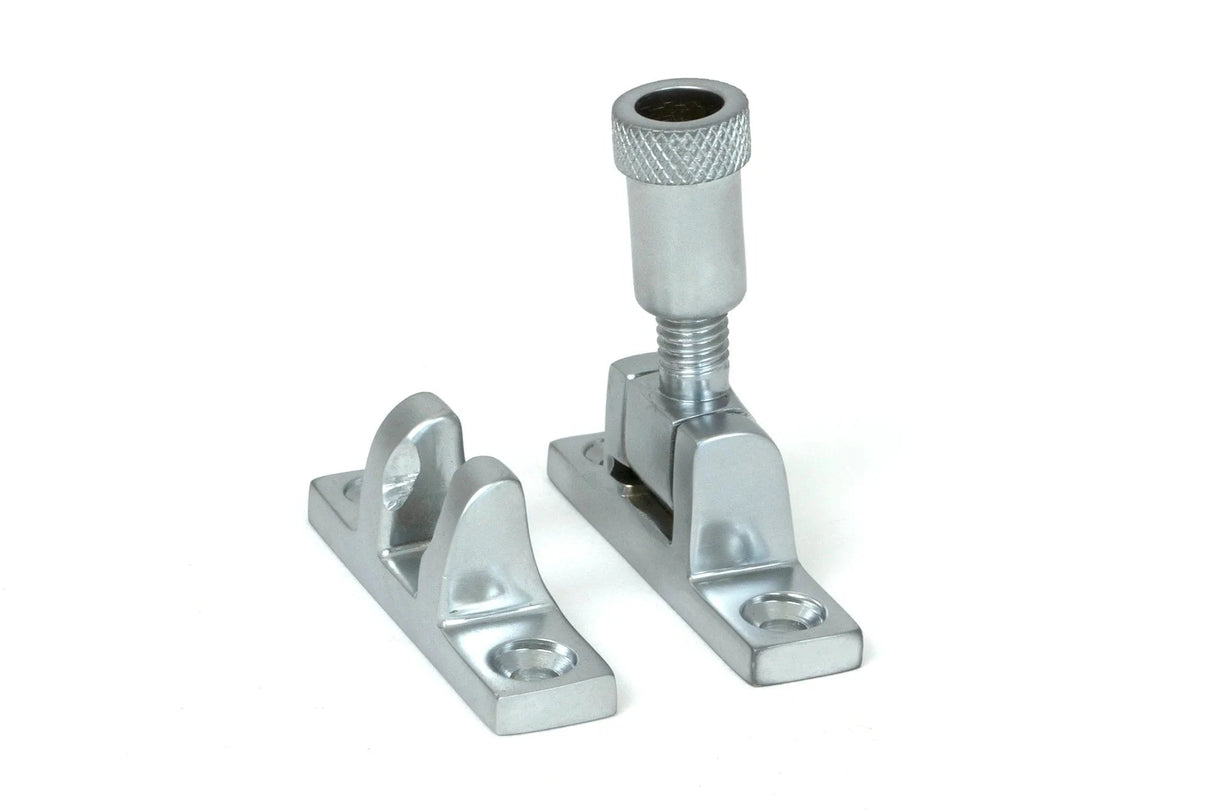 From The Anvil Window Furniture Satin Chrome / Sash Window Brighton Fasteners / Yes From The Anvil - Satin Chrome Brompton Brighton Fastener - Narrow (Square)