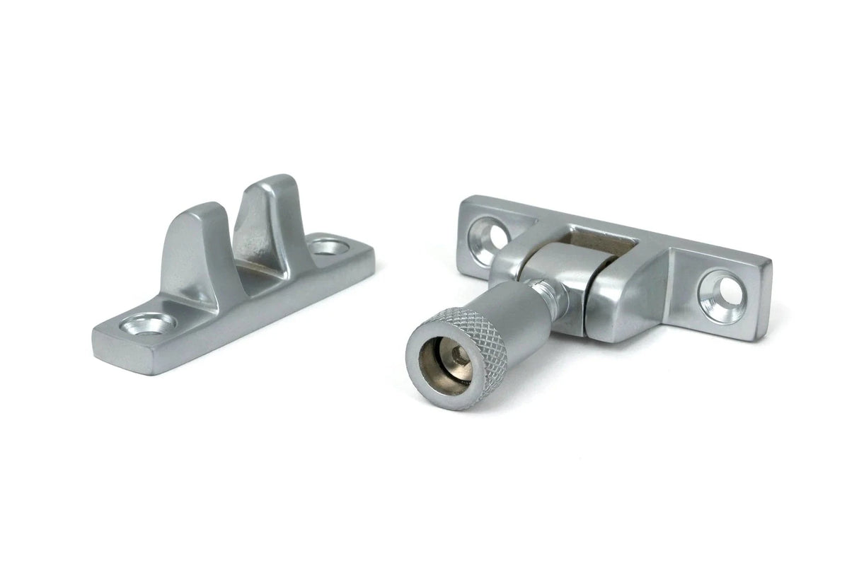 From The Anvil Window Furniture Satin Chrome / Sash Window Brighton Fasteners / Yes From The Anvil - Satin Chrome Brompton Brighton Fastener - Narrow (Square)