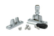 From The Anvil Window Furniture Satin Chrome / Sash Window Brighton Fasteners / Yes From The Anvil - Satin Chrome Mushroom Brighton Fastener - Narrow (Square)