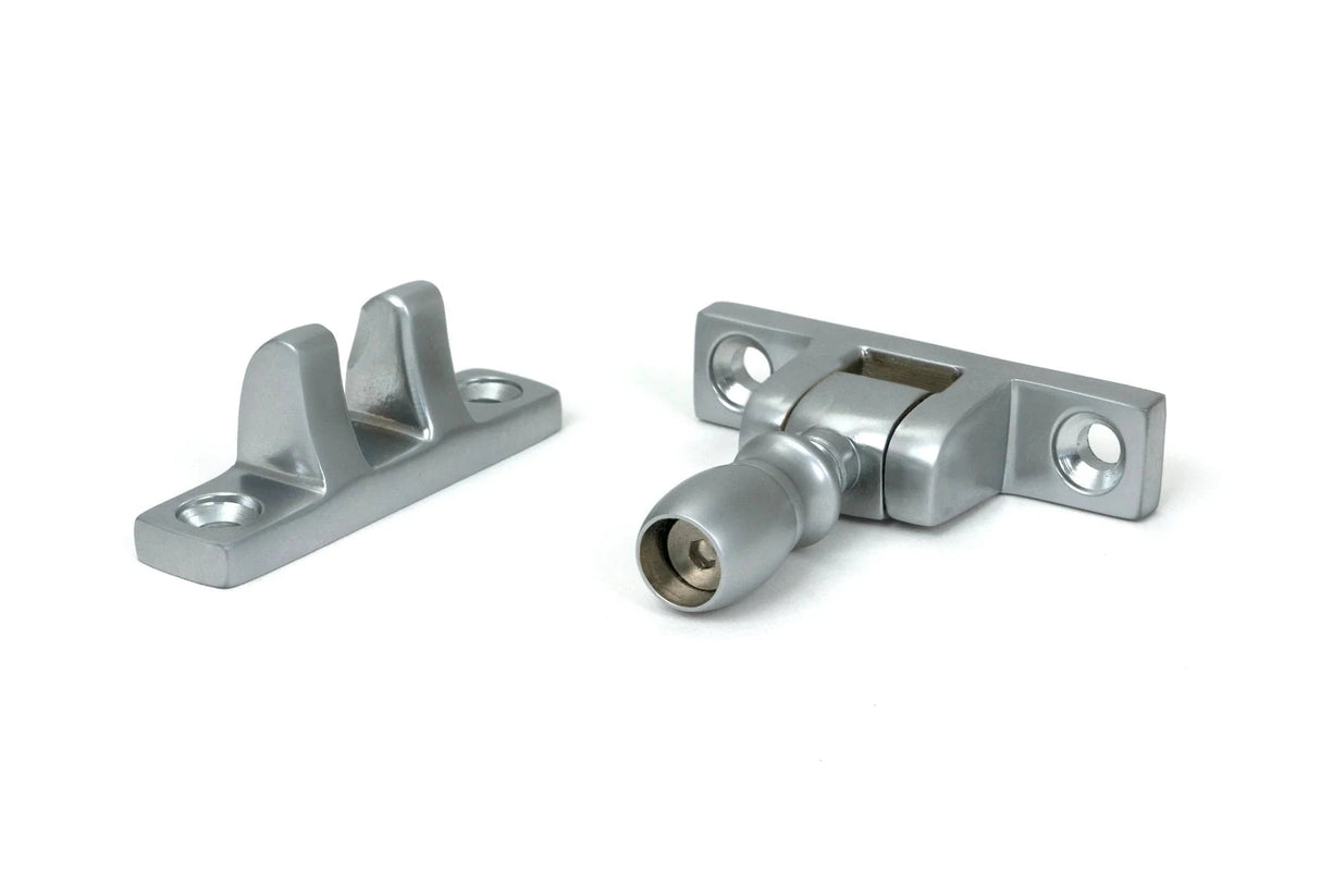 From The Anvil Window Furniture Satin Chrome / Sash Window Brighton Fasteners / Yes From The Anvil - Satin Chrome Mushroom Brighton Fastener - Narrow (Square)