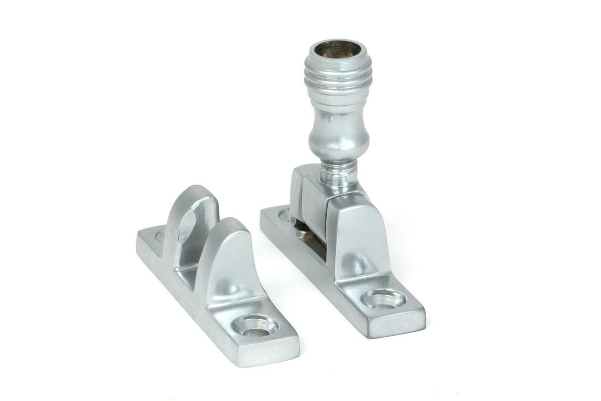 From The Anvil Window Furniture Satin Chrome / Sash Window Brighton Fasteners / Yes From The Anvil - Satin Chrome Prestbury Brighton Fastener - Narrow (Square)