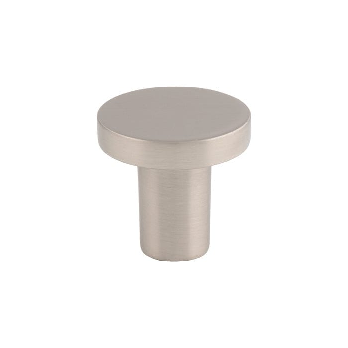 Finger Tip Design Cabinet Hardware Satin Nickel / Cabinet Knobs / 26mm Dia. FTD - Circular Cupboard Knob Satin Nickel 26mm