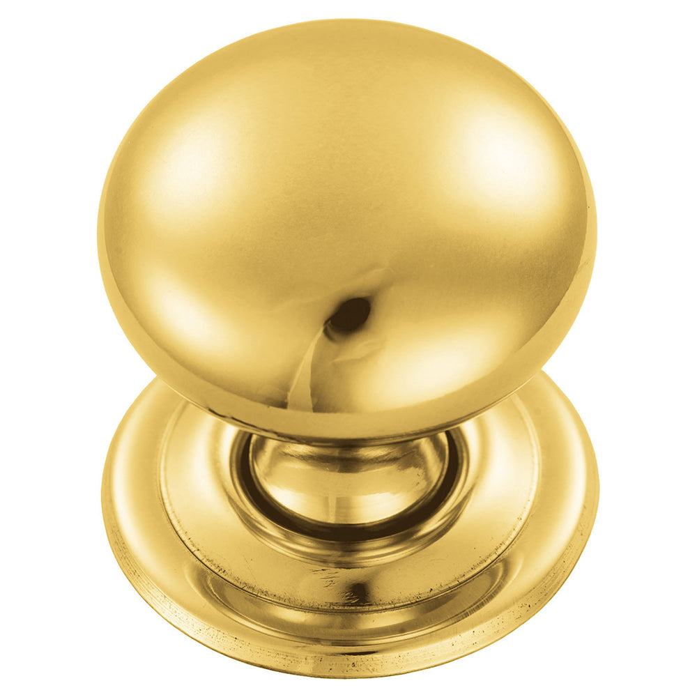 High quality image of FTD - Hollow Victorian Knob 38mm - Polished Brass | Sku. ftd1265c | Trade Door Handles.