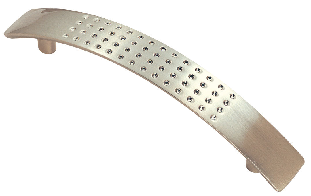 High quality image of FTD - Dimple Handle 128mm - Satin Nickel | Sku. ftd230bsn | Trade Door Handles.