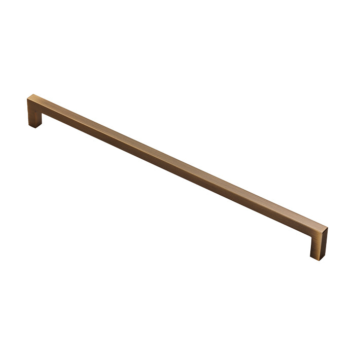 High quality image of FTD - Block Handle - Antique Brass | Sku. ftd401fab | Trade Door Handles.