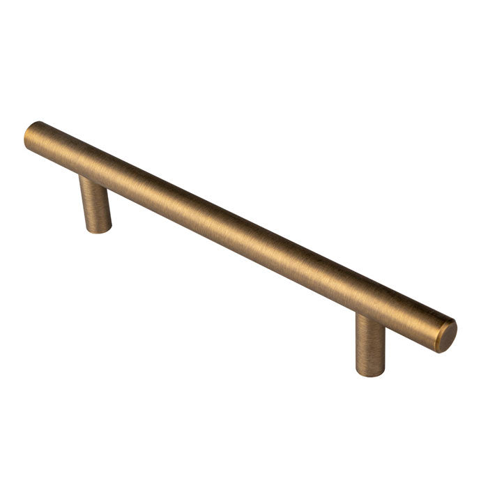 High quality image of Carlisle Brass - Steel T-Bar Handle 128mm - Antique Brass | Sku. ftd445bab | Trade Door Handles.