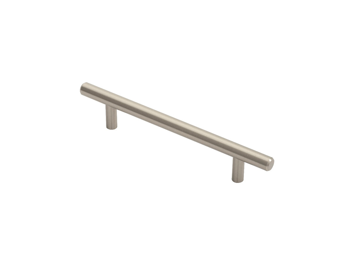 High quality image of FTD - Steel T-Bar Handle 128mm - Satin Nickel | Sku. ftd445bsn | Trade Door Handles.