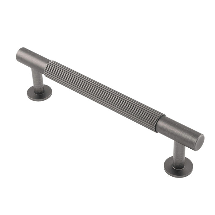 High quality image of Carlisle Brass - Lines Pull Handle 128mm c/c - Anthracite | Sku. ftd710bant | Trade Door Handles.