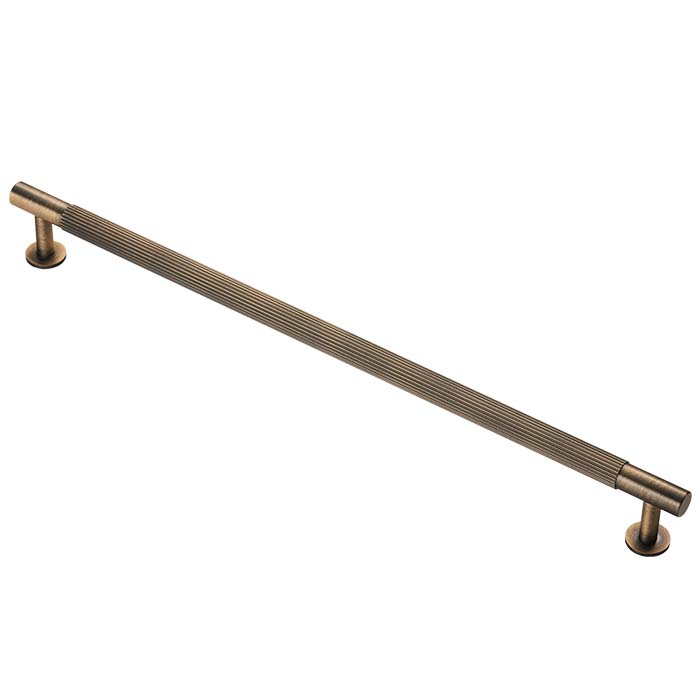 High quality image of Carlisle Brass - Lines Pull Handle 320mm c/c - Antique Brass | Sku. ftd710hab | Trade Door Handles.