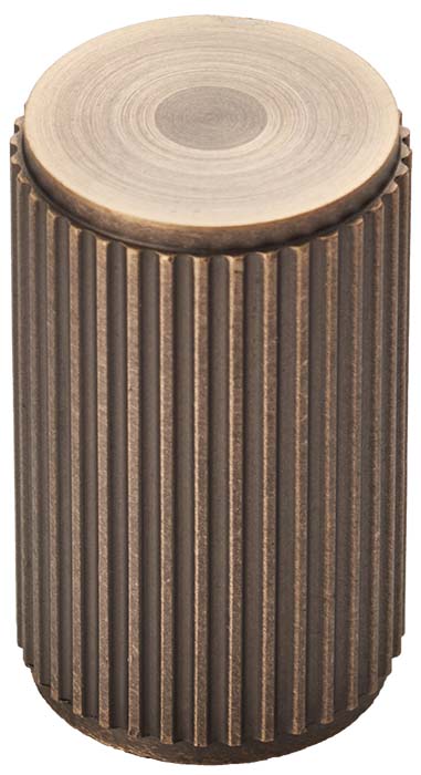 High quality image of Carlisle Brass - Lines Knob - Antique Brass | Sku. ftd712ab | Trade Door Handles.