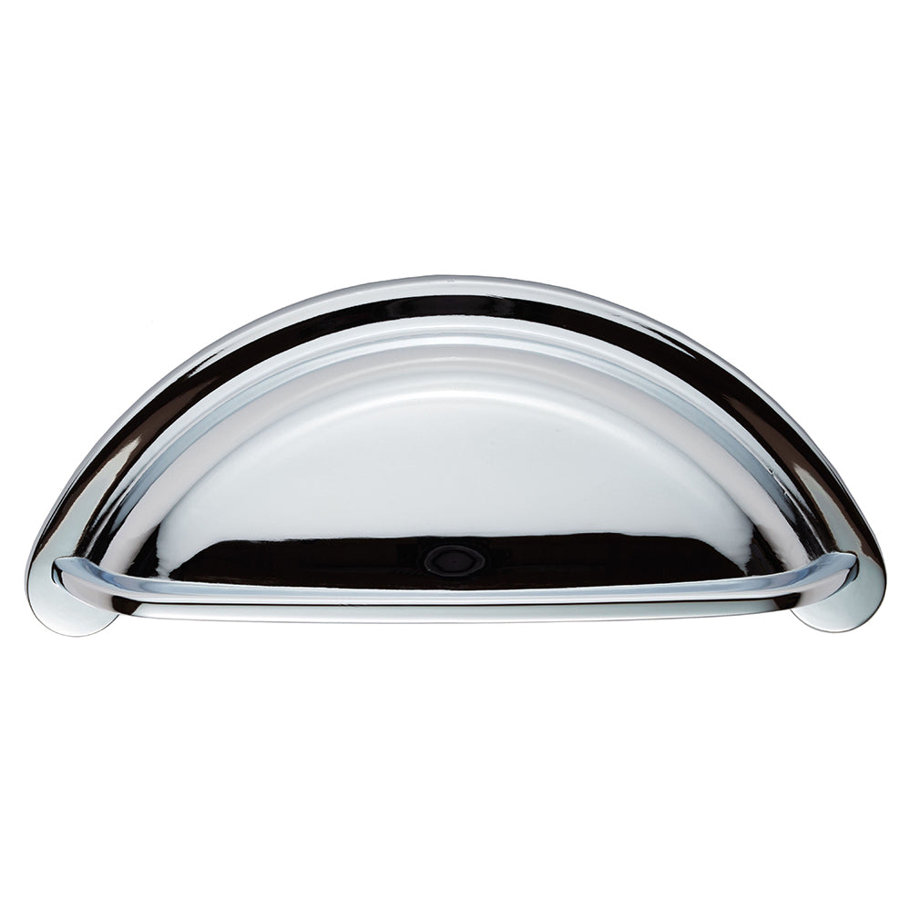 High quality image of FTD - Cottage Cup Pull 76mm - Polished Chrome | Sku. ftd557cp | Trade Door Handles.