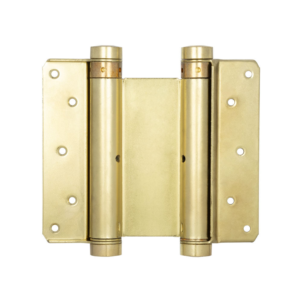 High quality image of Frelan - Double Action Steel Spring Hinges 152mm Electro Brassed Sku. HB3005-6PB