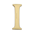 Heritage Brass Door Furniture Satin Brass / Letters / I Heritage Brass - Alphabet I Pin Fix 51mm (2") Satin Brass Finish