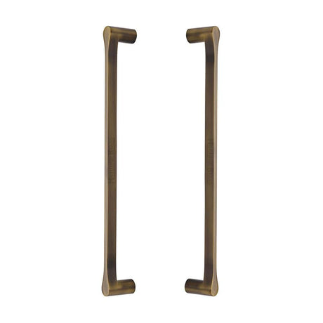 Heritage Brass Door Furniture Antique Brass / Back to Back Fixing Pack Heritage Brass - Back to Back Door Pull Handle Gio Design 332mm Antique Brass Finish