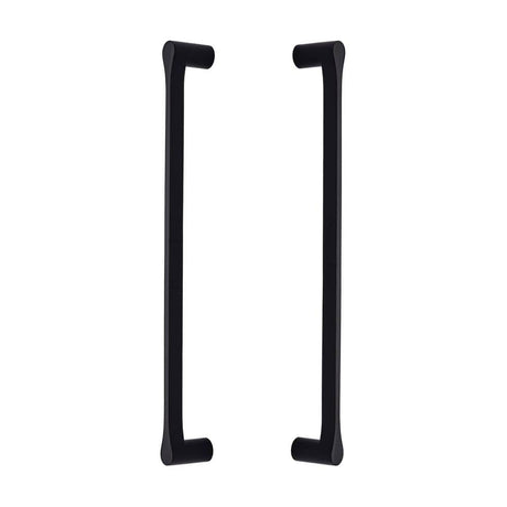 Heritage Brass Door Furniture Matt Black / Back to Back Fixing Pack Heritage Brass - Back to Back Door Pull Handle Gio Design 332mm Matt Black Finish