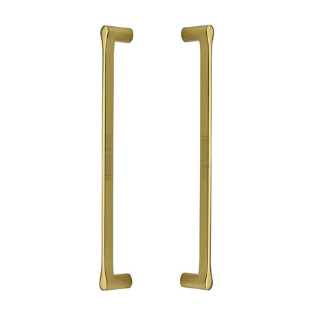 Heritage Brass Door Furniture Polished Brass / Back to Back Fixing Pack Heritage Brass - Back to Back Door Pull Handle Gio Design 332mm Polished Brass Finish