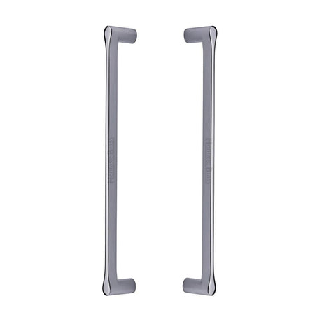 Heritage Brass Door Furniture Polished Chrome / Back to Back Fixing Pack Heritage Brass - Back to Back Door Pull Handle Gio Design 332mm Polished Chrome Finish