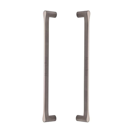 Heritage Brass Door Furniture Satin Nickel / Back to Back Fixing Pack Heritage Brass - Back to Back Door Pull Handle Gio Design 332mm Satin Nickel Finish