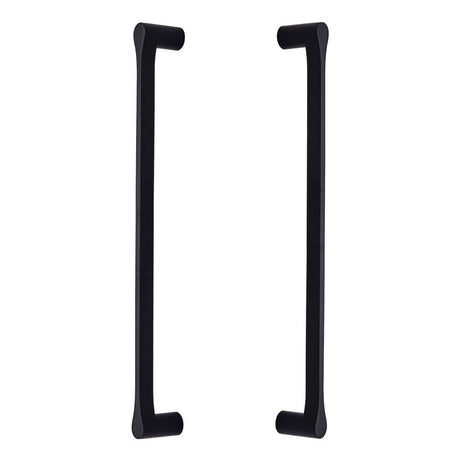 Heritage Brass Door Furniture Matt Black / Back to Back Fixing Pack Heritage Brass - Back to Back Door Pull Handle Gio Design 484mm Matt Black Finish