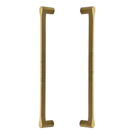 Heritage Brass Door Furniture Satin Brass / Back to Back Fixing Pack Heritage Brass - Back to Back Door Pull Handle Gio Design 484mm Satin Brass Finish