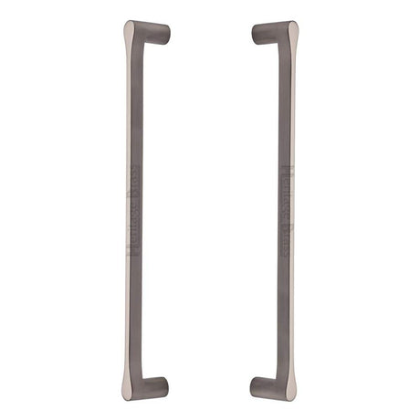Heritage Brass Door Furniture Satin Nickel / Back to Back Fixing Pack Heritage Brass - Back to Back Door Pull Handle Gio Design 484mm Satin Nickel Finish