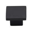 Heritage Brass Cabinet Hardware Matt Black / Cabinet Knobs / 40mm Dia. Heritage Brass - Cabinet Knob Classic Square Design 40mm Matt Black Finish