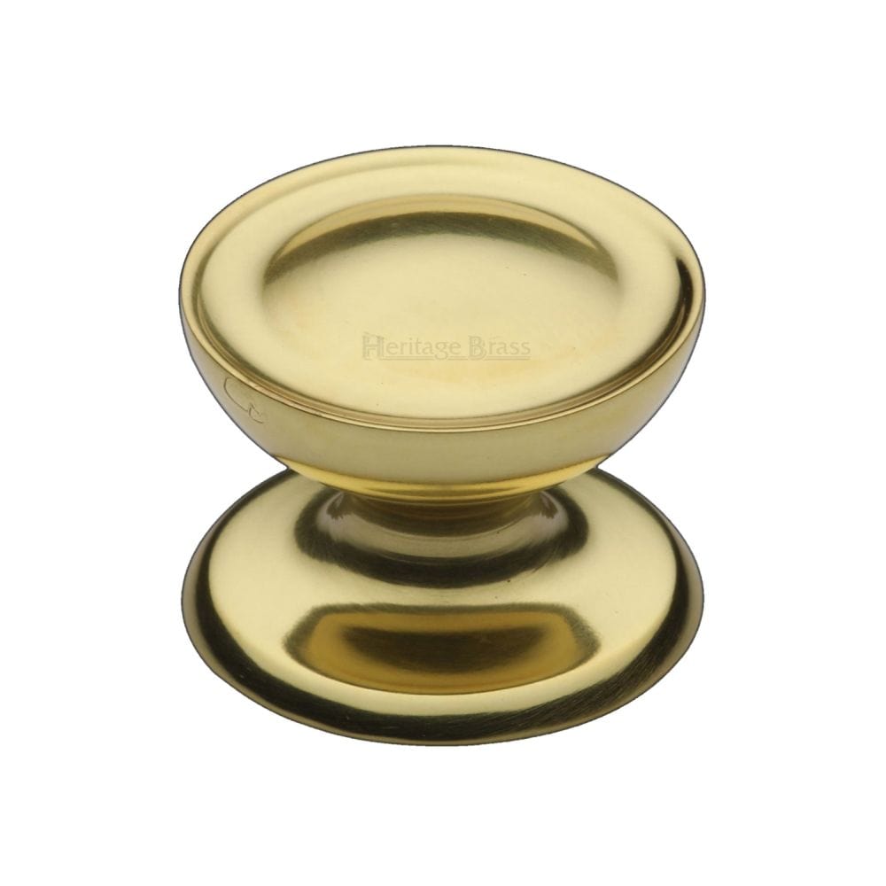 Heritage Brass Cabinet Hardware Polished Brass / Cabinet Knobs / 32mm Dia. Heritage Brass - Cabinet Knob Surrey Design 32mm Polished Brass Finish