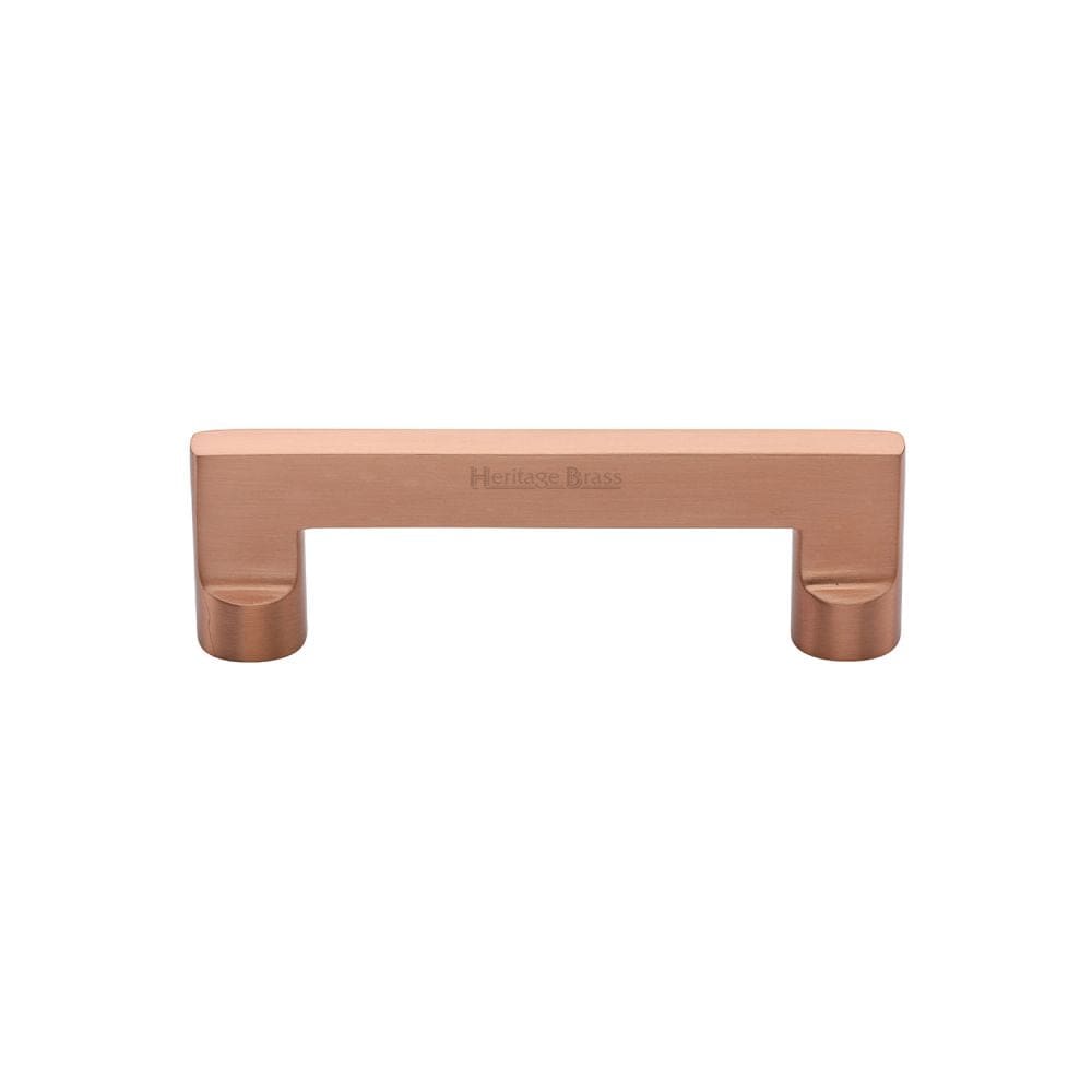 Heritage Brass Cabinet Hardware Satin Rose Gold / Cabinet Pull Handles / 96mm c/c Heritage Brass - Cabinet Pull Apollo Design 96mm CTC Satin Rose Gold Finish