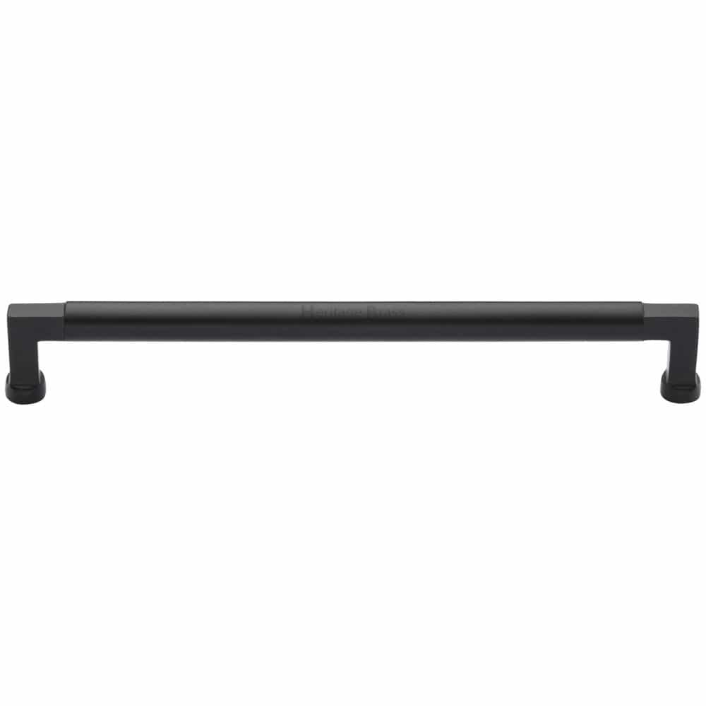 Heritage Brass Cabinet Hardware Matt Black / Cabinet Pull Handles / 320mm c/c Heritage Brass - Cabinet Pull Bauhaus Design 320mm CTC Matt Black Finish